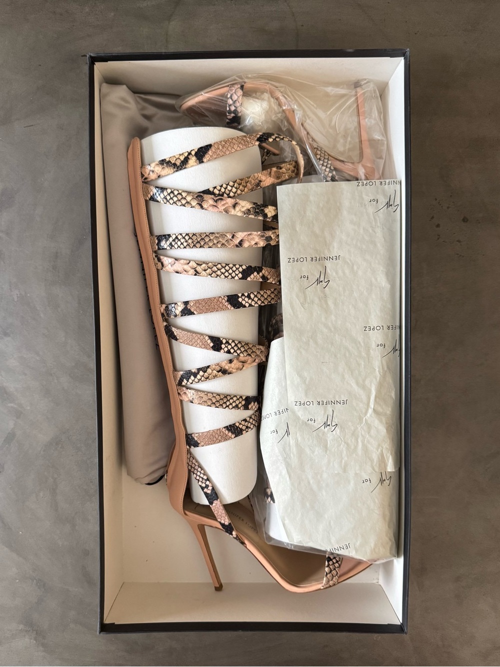 Giuseppe Zanotti x Jennifer Lopez Emme High Gladiator Sandals - Picture 9 of 16